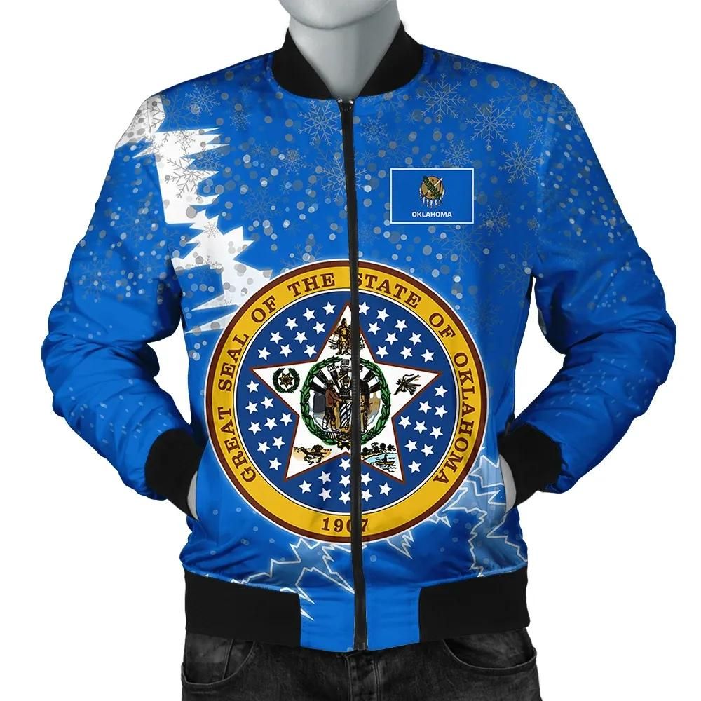 Oklahoma Christmas Coat Of Arms Men Bomber Jacket X Style J78 Bomber Jacket Oklahoma Christmas Coat Of Arms Men Bomber Jacket X Style J78 Bomber Jacket