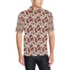 Old School Tattoo Rose Pattern Men Polo Shirt