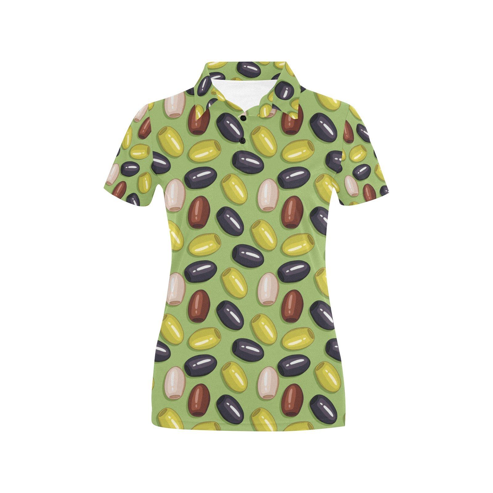 Olive Print Design Lks301 Women'S Polo Shirt Olive Print Design Lks301 Women'S Polo Shirt