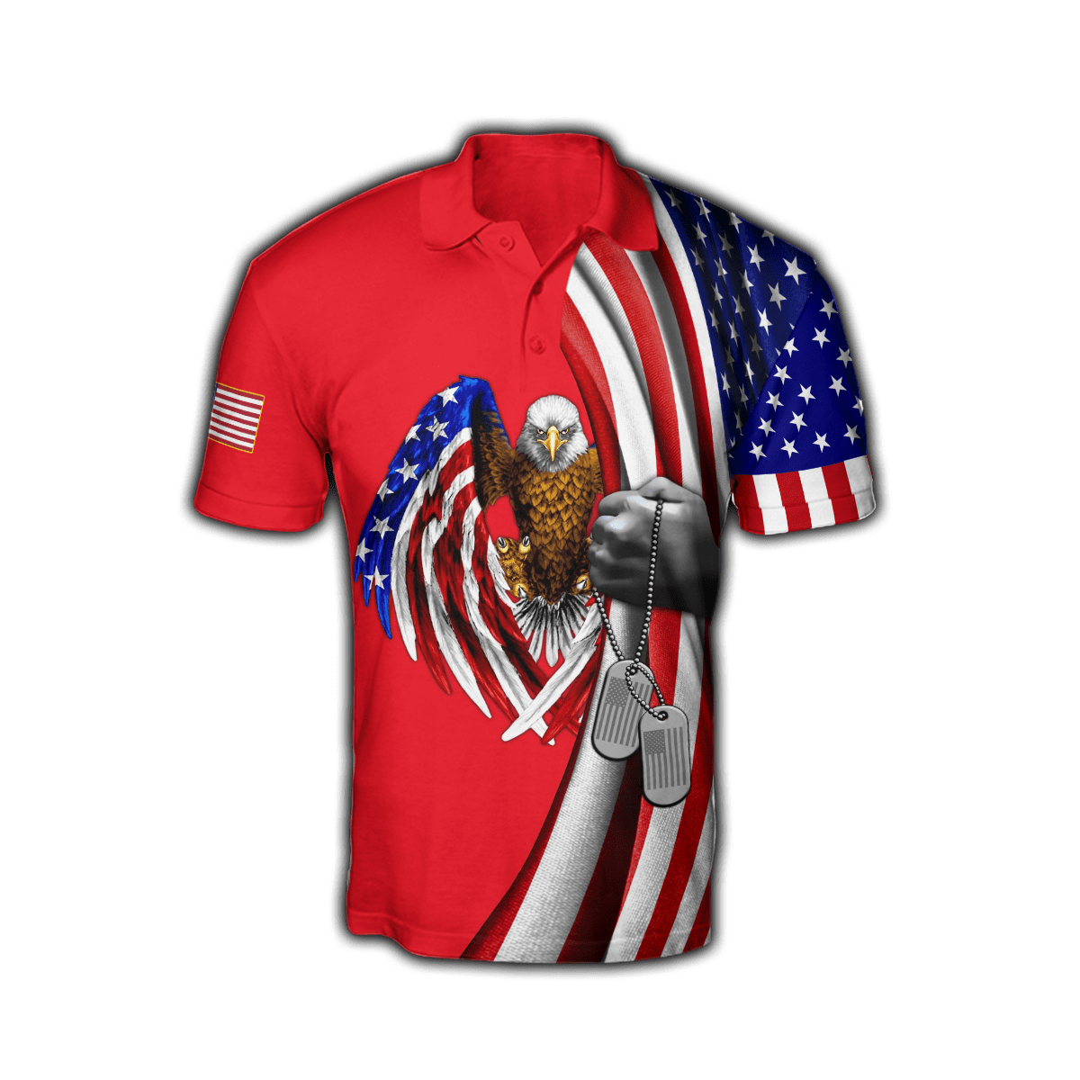 On Friday We Wear Red Eagle Polo Shirt On Friday We Wear Red Eagle Polo Shirt