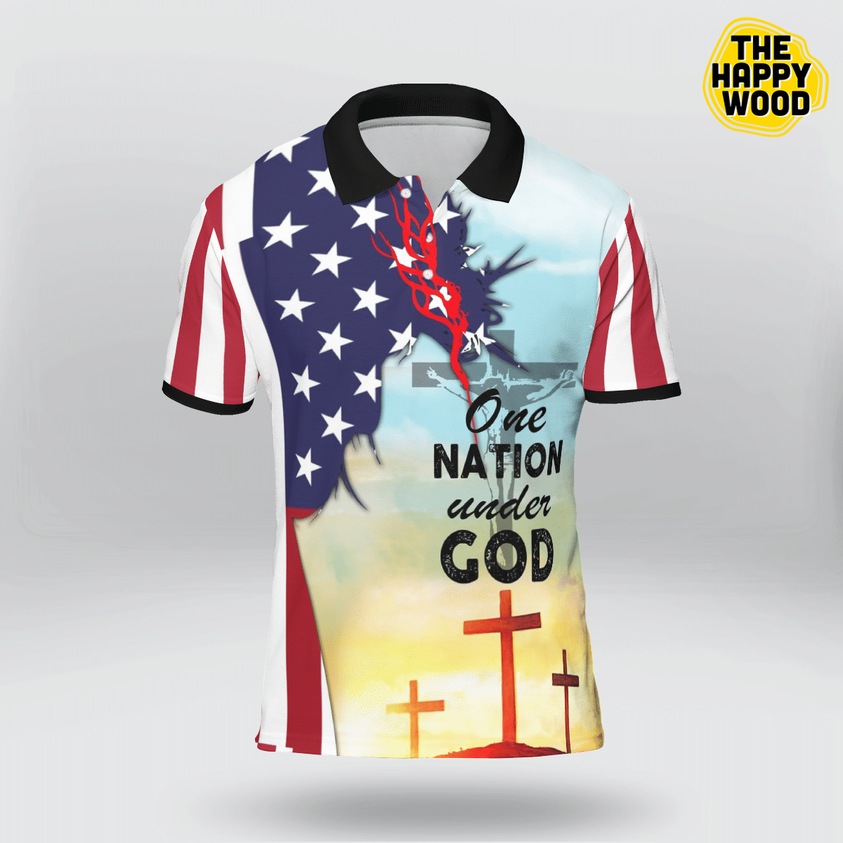 One Nation Under God Polo Shirt One Nation Under God Polo Shirt