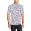 Orchid Pattern Print Design A01 Men Polo Shirt