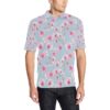 Orchid Pink Pattern Print Design Or01 Men Polo Shirt