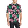 Orchid Pink Pattern Print Design Or06 Men Polo Shirt