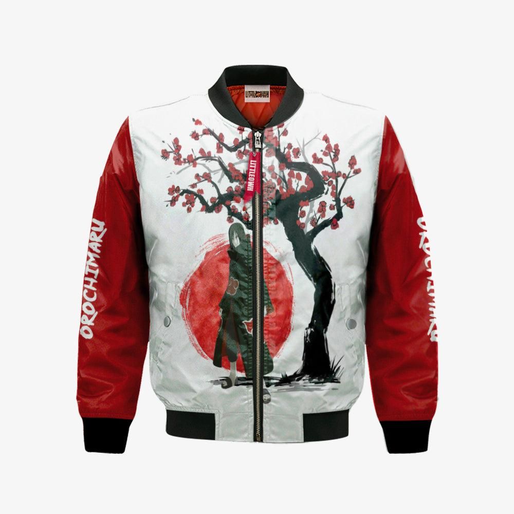 Orochimaru Akatsuki Bomber Jacket Custom Ninja Under The Sun Anime Cosplay Costumes Bomber Jacket Orochimaru Akatsuki Bomber Jacket Custom Ninja Under The Sun Anime Cosplay Costumes Bomber Jacket