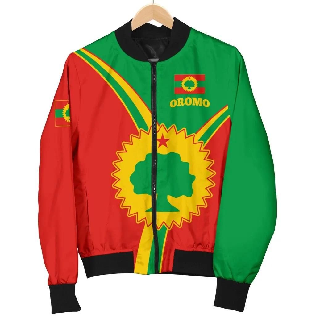 Oromo Men's Bomber Jacket - Oromo Pride - BN22 Bomber Jacket Oromo Men's Bomber Jacket - Oromo Pride - BN22 Bomber Jacket