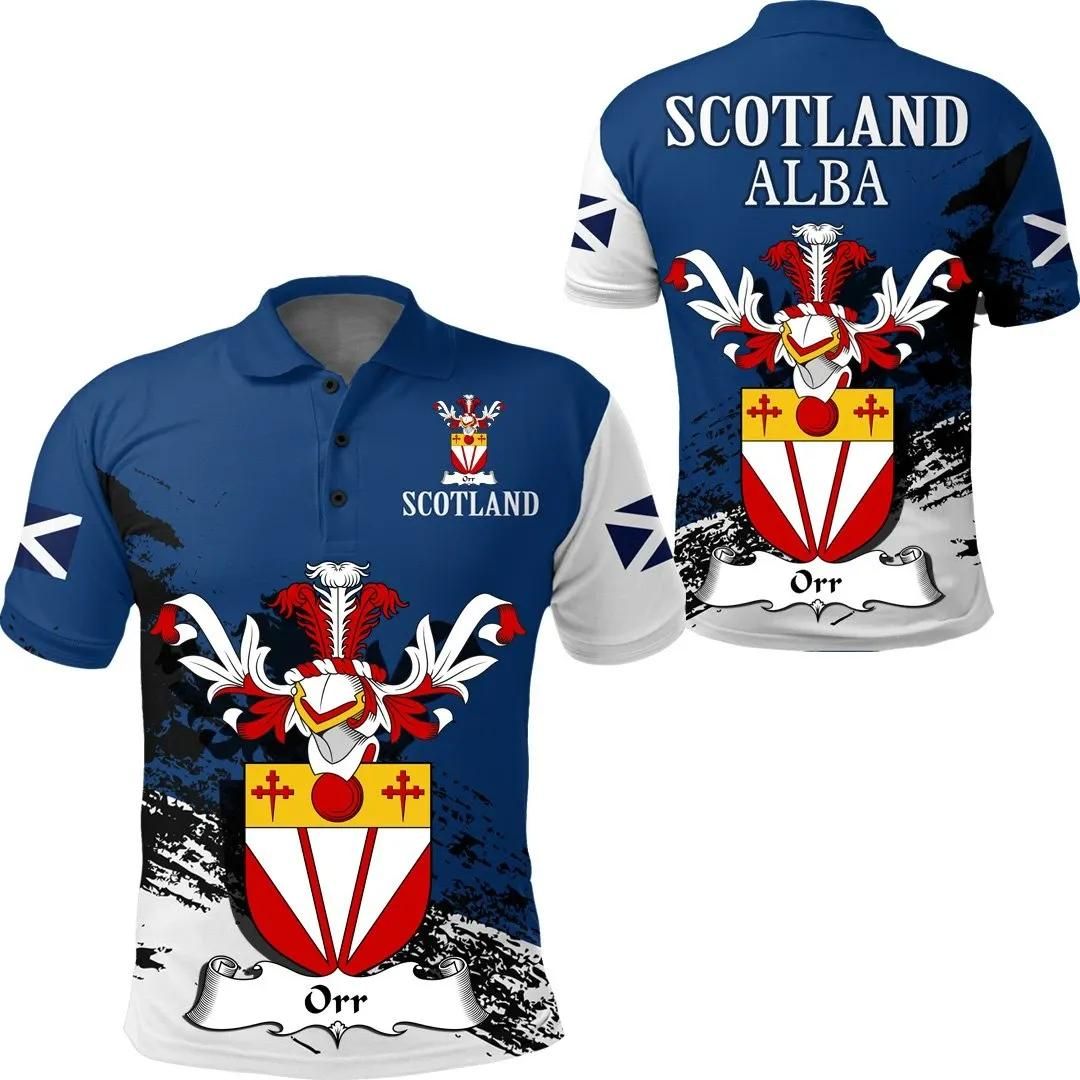Orr Scottish Family Crest Scotland Special Polo Shirt - Golf Shirt A7 Orr Scottish Family Crest Scotland Special Polo Shirt - Golf Shirt A7