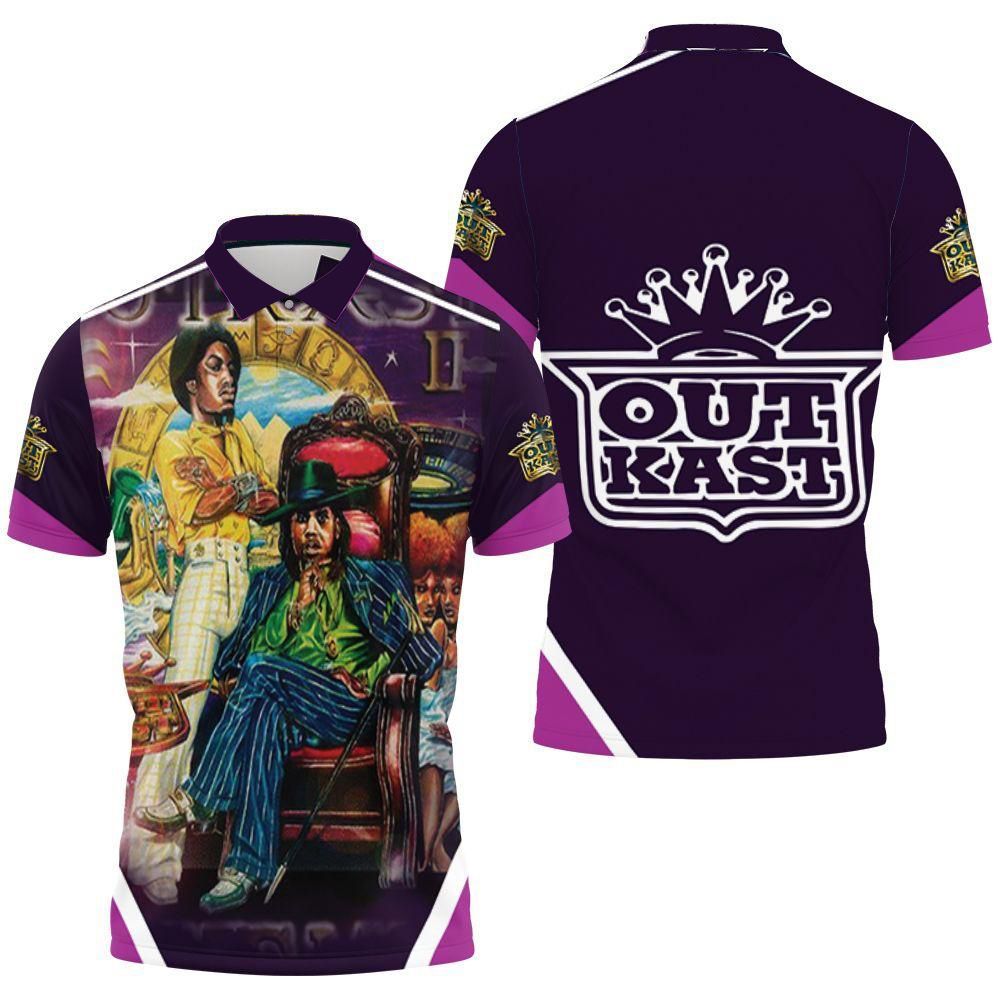 Outkast Aquemini Album Polo Shirt Outkast Aquemini Album Polo Shirt