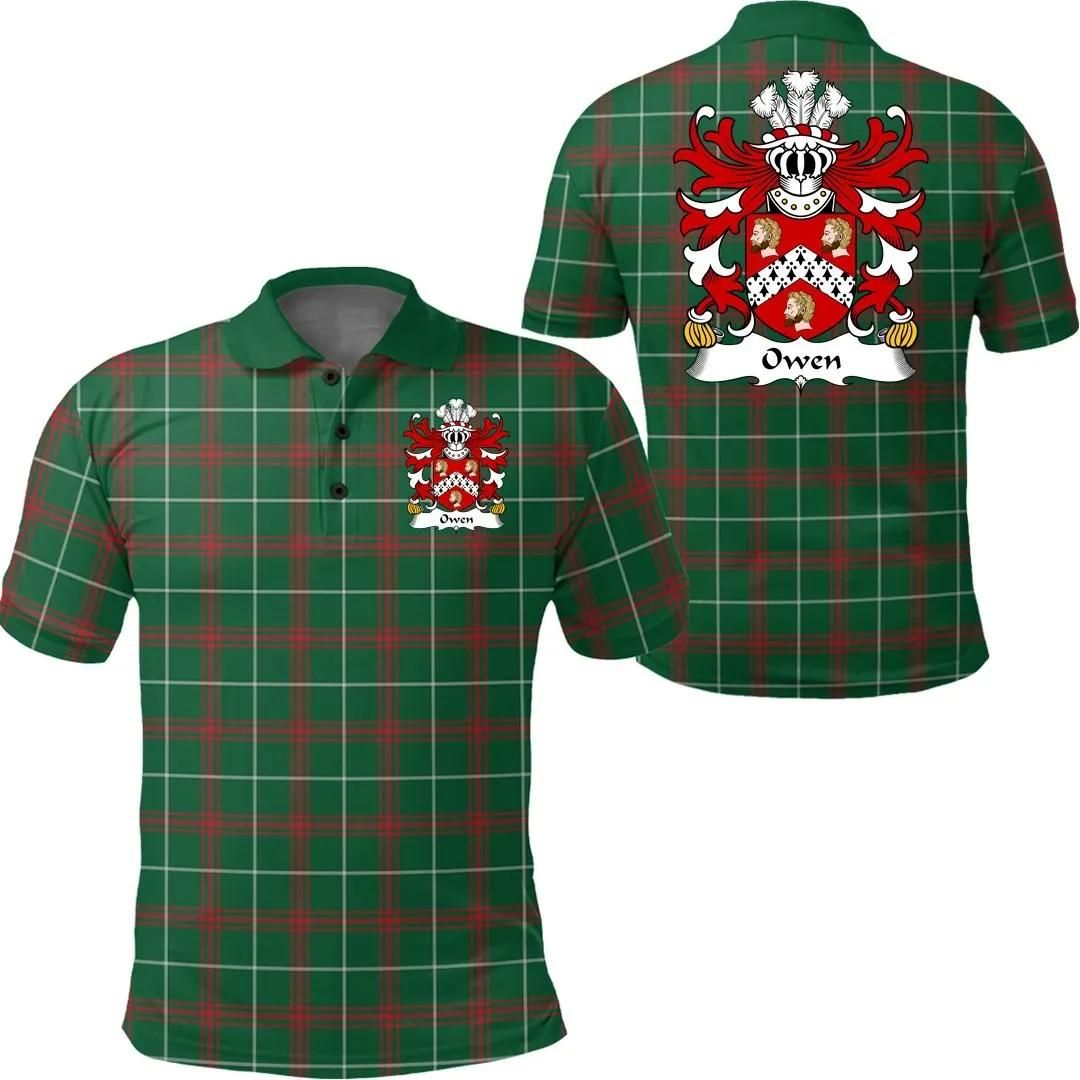 Owen (of Caernarfonshire) Wales Polo Shirt - Welsh National Tartan A7 Owen (of Caernarfonshire) Wales Polo Shirt - Welsh National Tartan A7