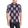 Owl Pattern Print Design A06 Men Polo Shirt