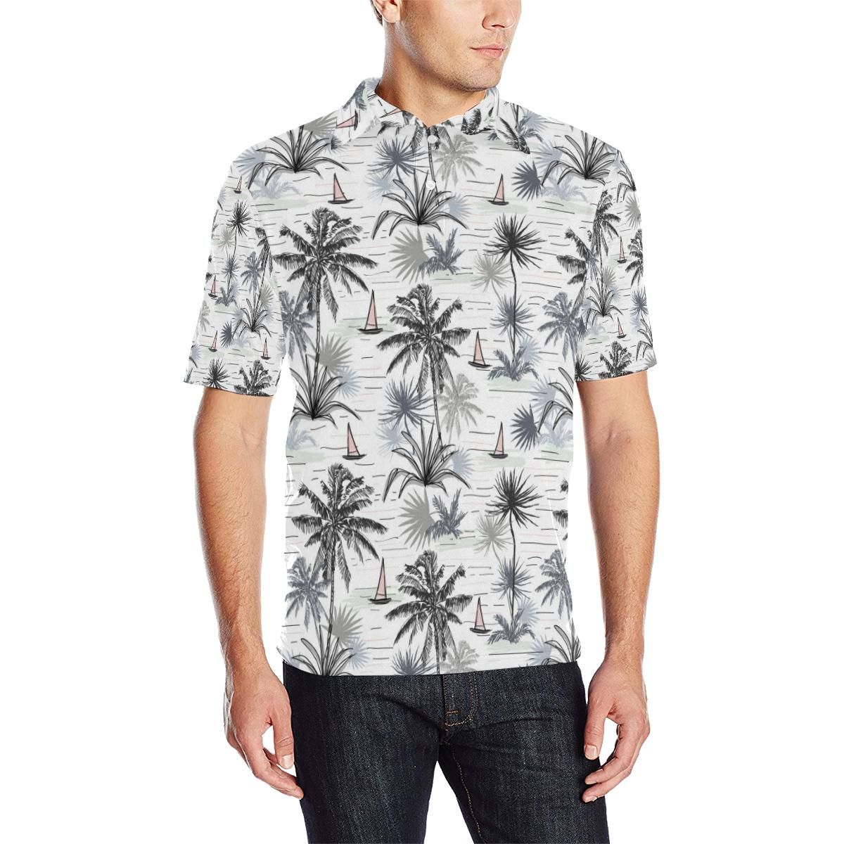 Pacific Island Pattern Print Design A04 Men Polo Shirt Pacific Island Pattern Print Design A04 Men Polo Shirt
