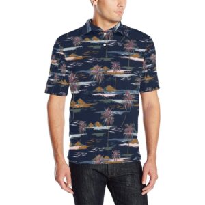 Pacific Island Pattern Print Design A06 Men Polo Shirt