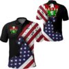 Padelford USA Polo Shirt - Special Grunge Flag - American Family Crest A7