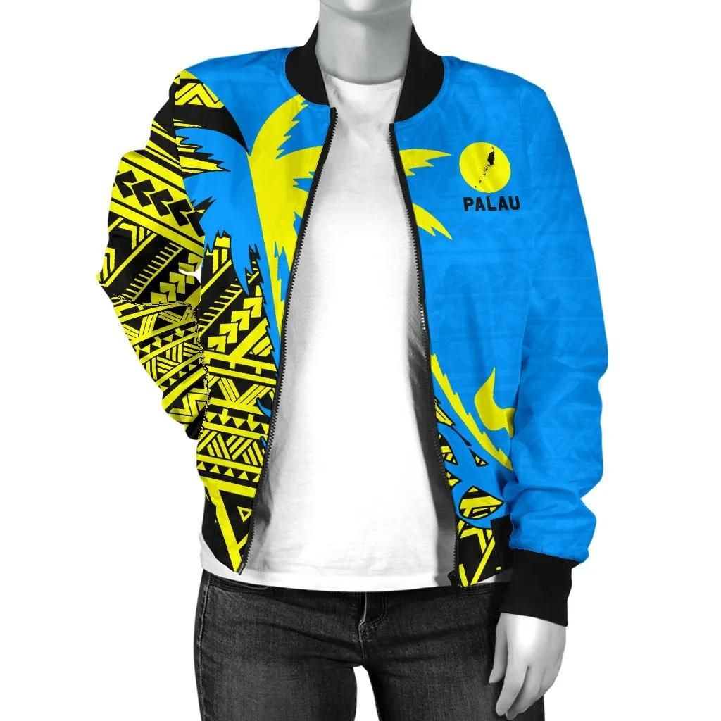 Palau-Coconut-Tree-Womens-Bomber-Jacket-K4-Bomber-Jacket-2