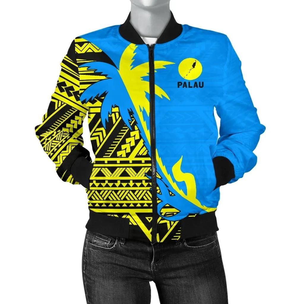 Palau Coconut Tree Women's Bomber Jacket K4 Bomber Jacket Palau Coconut Tree Women's Bomber Jacket K4 Bomber Jacket