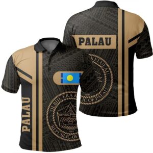 Palau Gold Polo Shirt- Boba Style - AH - J14