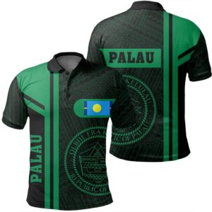 Palau Green Polo Shirt- Boba Style - AH - J14