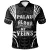 Palau Polo Shirt - Blood Runs Through My Veins Style Black - BN39