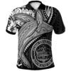 Palau Polo Shirt - Humpback Whale & Coat of Arms White - BN1922