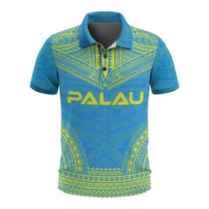 Palau Polo Shirt - Polynesian Chief Flag Version - BN10