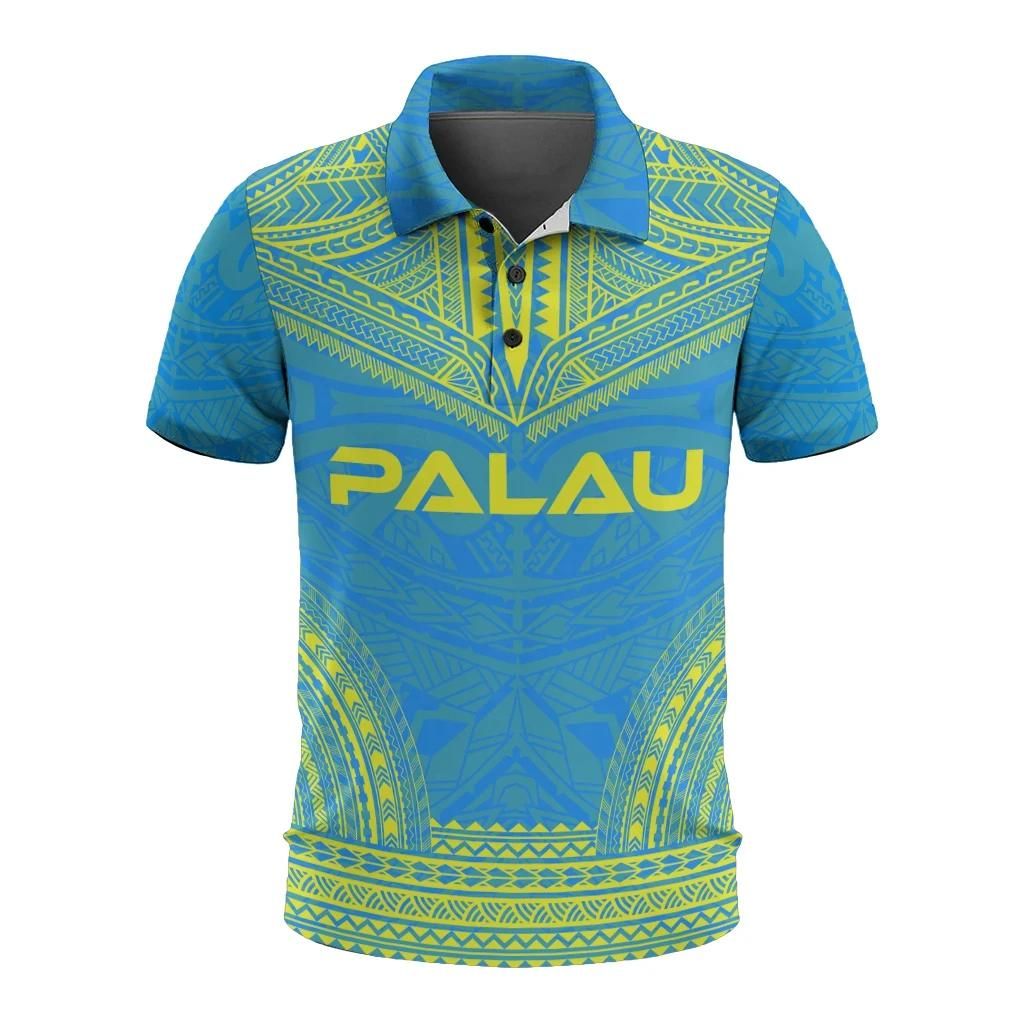 Palau Polo Shirt - Polynesian Chief Flag Version - BN10 Palau Polo Shirt - Polynesian Chief Flag Version - BN10