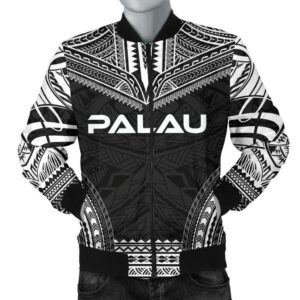 Palau Polynesian Chief Men's Bomber Jacket - Black Version - Bn10 Bomber Jacket