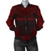Palau Polynesian Chief Women'S Bomber Jacket - Red Version - Bn10 Bomber Jacket