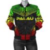 Palau Polynesian Chief Women'S Bomber Jacket - Reggae Version - Bn10 Bomber Jacket