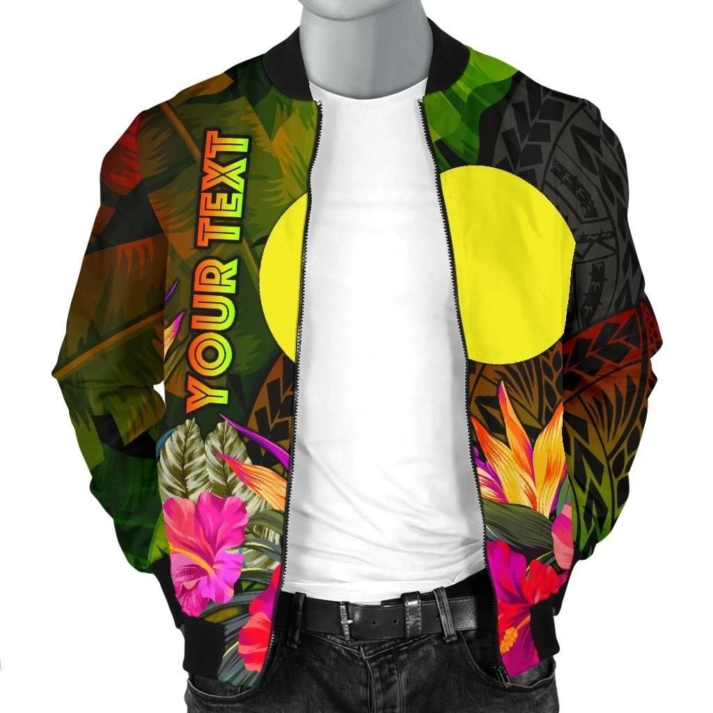 Palau-Polynesian-Personalised-Mens-Bomber-Jacket-Hibiscus-and-Banana-Leaves-BN15-Bomber-Jacket-2