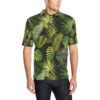 Palm Leaf Pattern Print Design A05 Men Polo Shirt