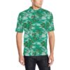 Palm Tree Pattern Print Design A01 Men Polo Shirt