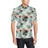 Palm Tree Pattern Print Design A03 Men Polo Shirt
