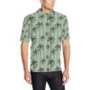 Palm Tree Pattern Print Design A04 Men Polo Shirt