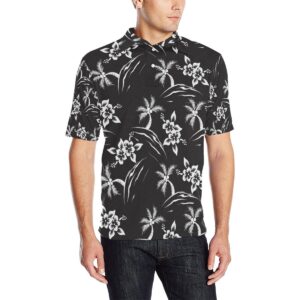 Palm Tree Pattern Print Design Pt02 Men Polo Shirt