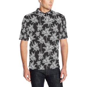 Palm Tree Pattern Print Design Pt03 Men Polo Shirt