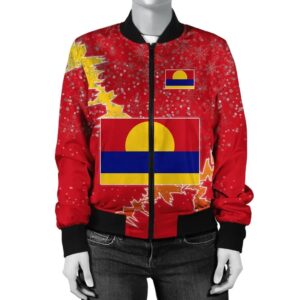 Palmyra Atoll Christmas Coat Of Arms Women Bomber Jacket X Style J78 Bomber Jacket