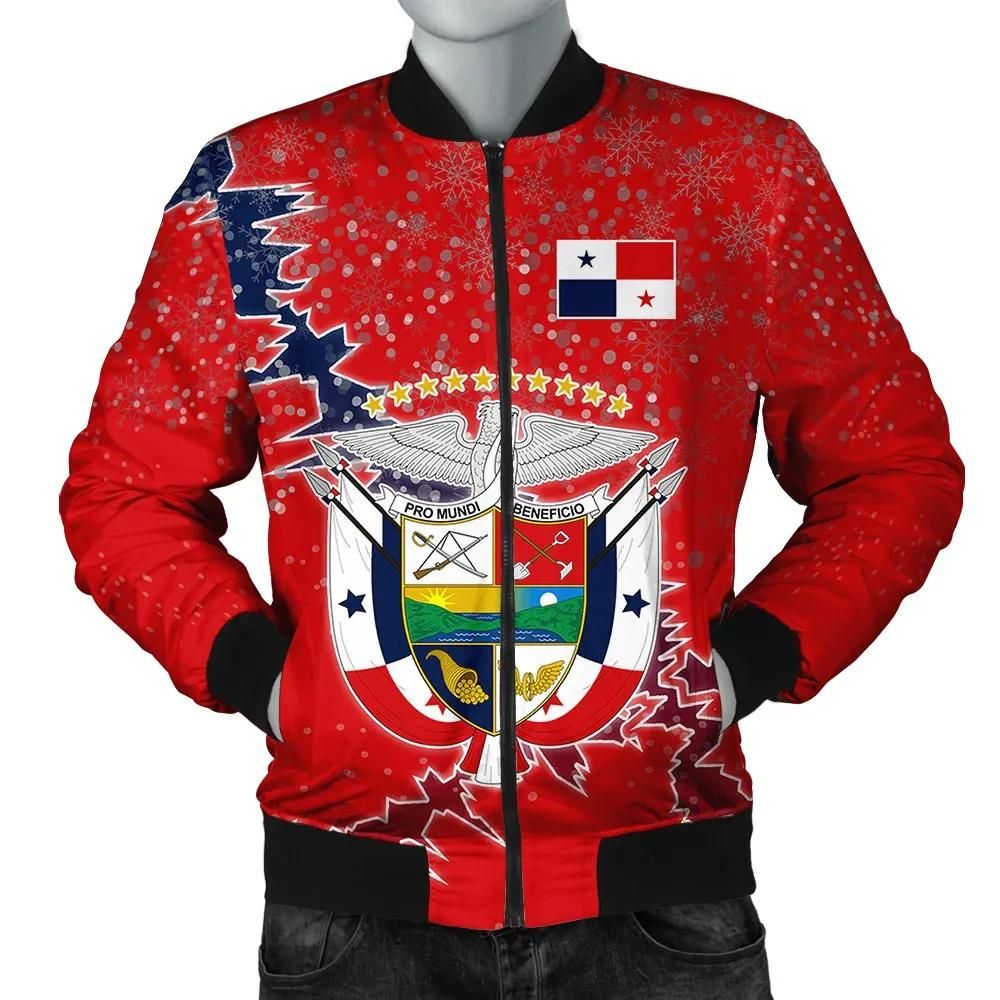Panama Christmas Coat Of Arms Men Bomber Jacket X Style J78 Bomber Jacket Panama Christmas Coat Of Arms Men Bomber Jacket X Style J78 Bomber Jacket