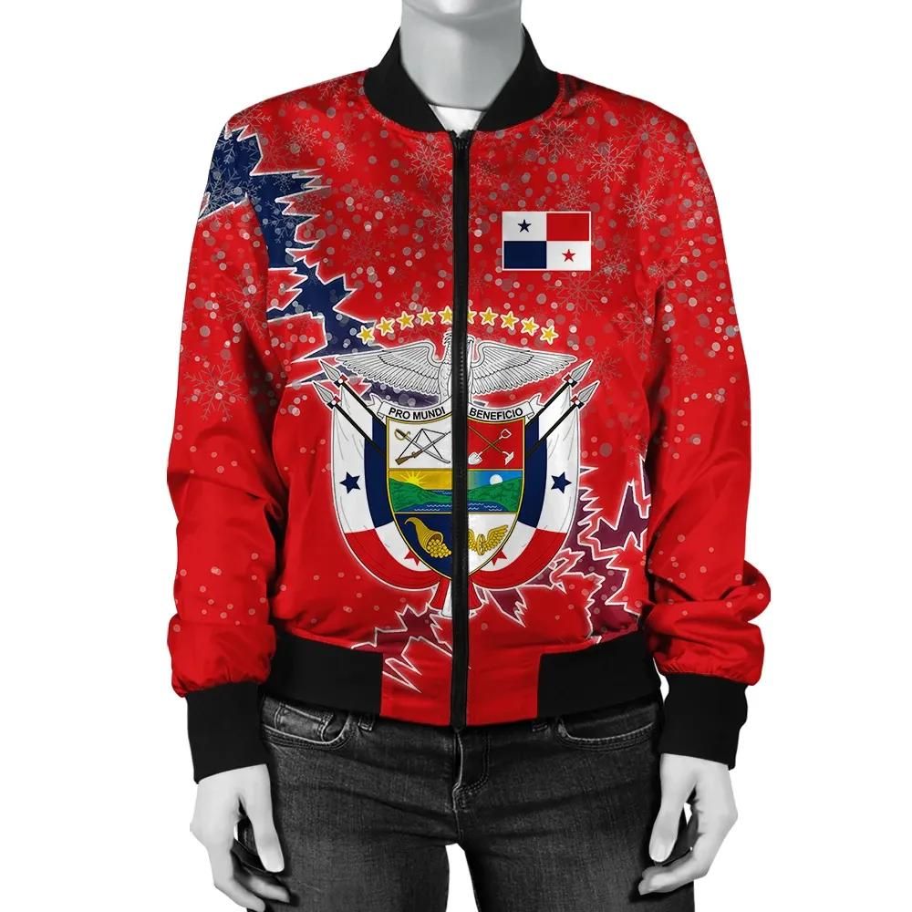 Panama Christmas Coat Of Arms Women Bomber Jacket X Style J78 Bomber Jacket Panama Christmas Coat Of Arms Women Bomber Jacket X Style J78 Bomber Jacket