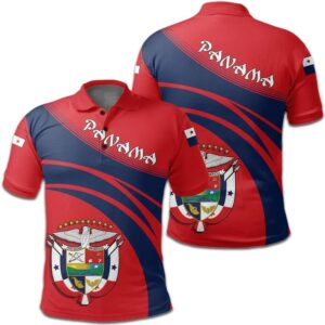 Panama Coat Of Arms Polo Shirt Cricket Style J5W