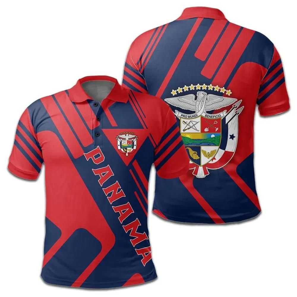 Panama Coat Of Arms Polo Shirt Rockie J5W Panama Coat Of Arms Polo Shirt Rockie J5W