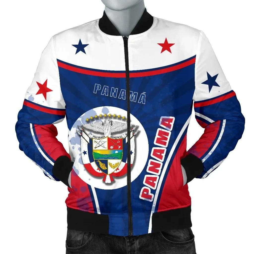 Panama Men Bomber Jacket Circle Stripes Flag Version K13 Bomber Jacket Panama Men Bomber Jacket Circle Stripes Flag Version K13 Bomber Jacket