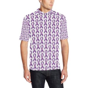 Pancreatic Cancer Pattern Print Design A01 Men Polo Shirt