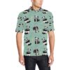 Panda Pattern Print Design A05 Men Polo Shirt