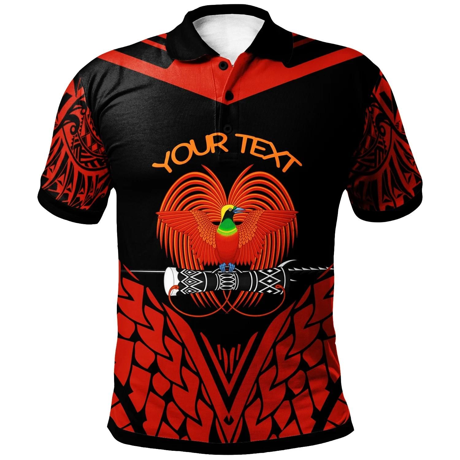 Papua New Guinea Custom Polo Shirt - Unique Bird Feather Texture - BN20 Papua New Guinea Custom Polo Shirt - Unique Bird Feather Texture - BN20