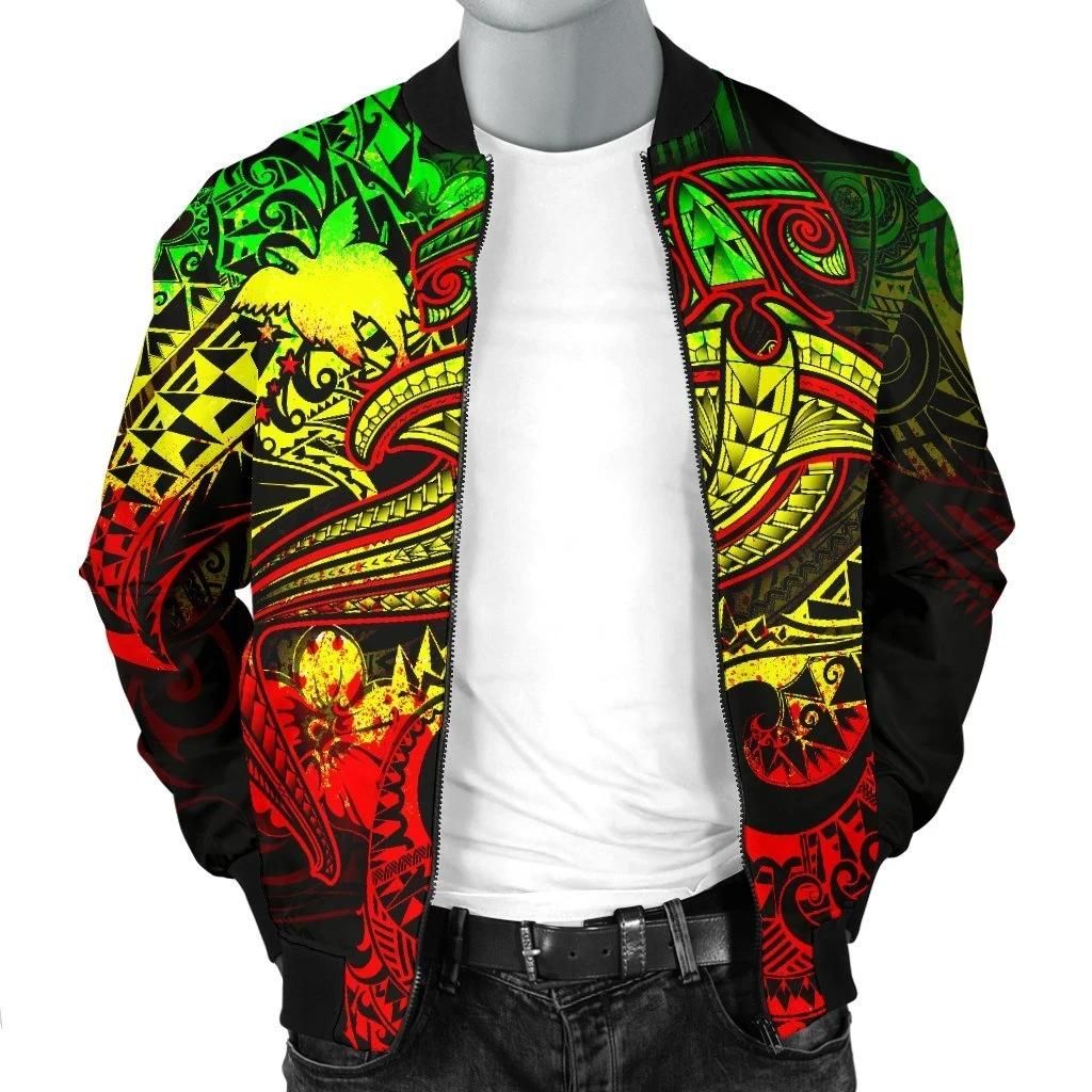 Papua-New-Guinea-Mens-Bomber-Jacket-Reggae-Shark-Polynesian-Tattoo-BN18-Bomber-Jacket-2