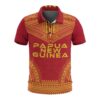 Papua New Guinea Polo Shirt - Polynesian Chief Flag Version - BN10