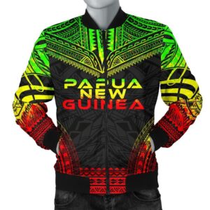 Papua New Guinea Polynesian Chief Men's Bomber Jacket - Reggae Version - Bn10 Bomber Jacket