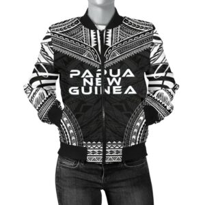 Papua New Guinea Polynesian Chief Women'S Bomber Jacket - Black Version - Bn10 Bomber Jacket