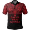 Papua New Guinea (Red) Polo Shirt Polynesian A15