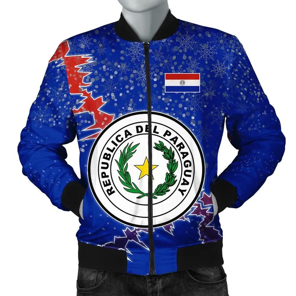 Paraguay Christmas Coat Of Arms Men Bomber Jacket X Style J78 Bomber Jacket Paraguay Christmas Coat Of Arms Men Bomber Jacket X Style J78 Bomber Jacket